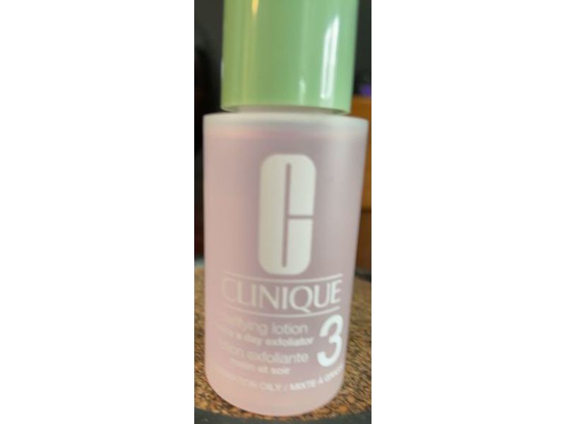 Clinique Clarifying Lotion, Twice A Day Exfoliator, 3, 1 fl oz/30 mL