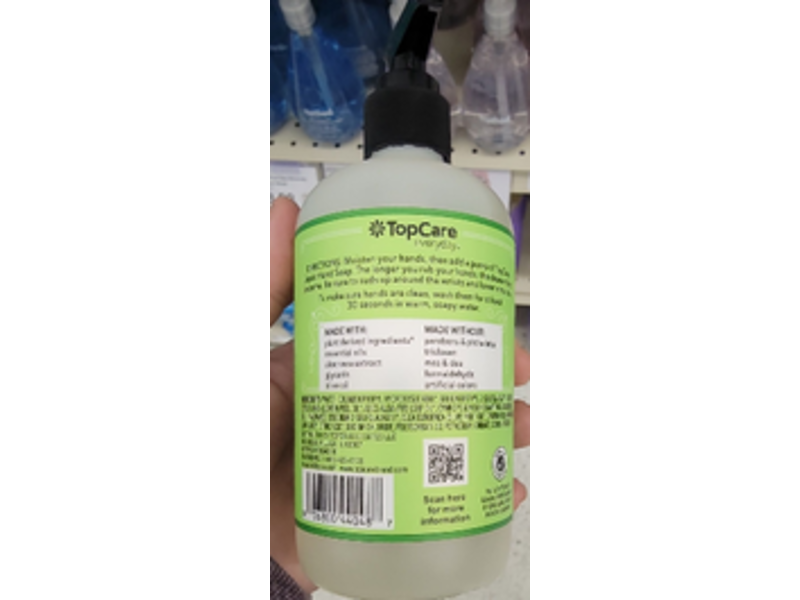 TopCare Hand Soap, Lemon Verbena Scent, 12.5 fl oz/370 mL