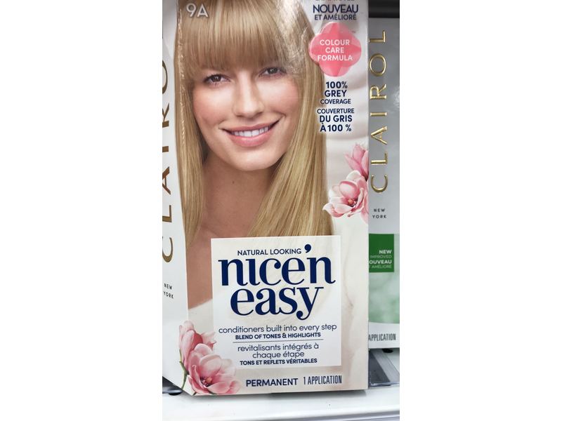Clairol Nice'n Easy Permanent Hair Color, Light Ash Blond