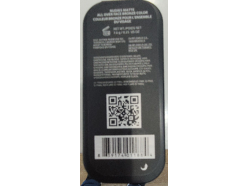 Nudestix Nudies Matte All Over Face Bronze Color, Beach Babe, 0.25 oz/7 g