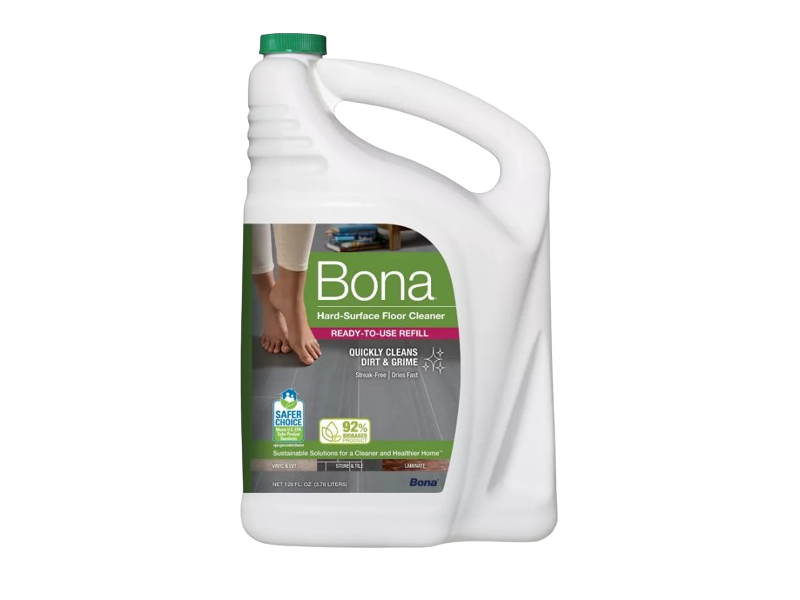 Bona Hard-Surface Floor Cleaner, 128 fl oz/3.78 L, Pack Of 4
