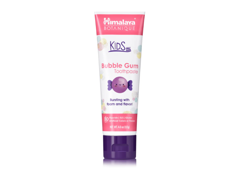 Himalaya Botanique Kids Chewing Gum Toothpaste, Bubble Gum, 113 g