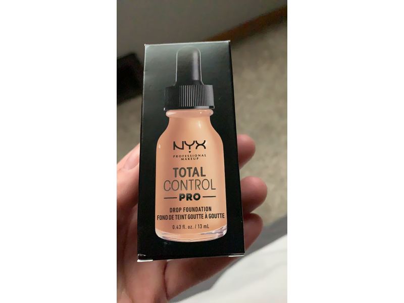NYX Professional Makeup Total Control Pro Drop Foundation, Natural, 0.43 fl oz / 13 mL