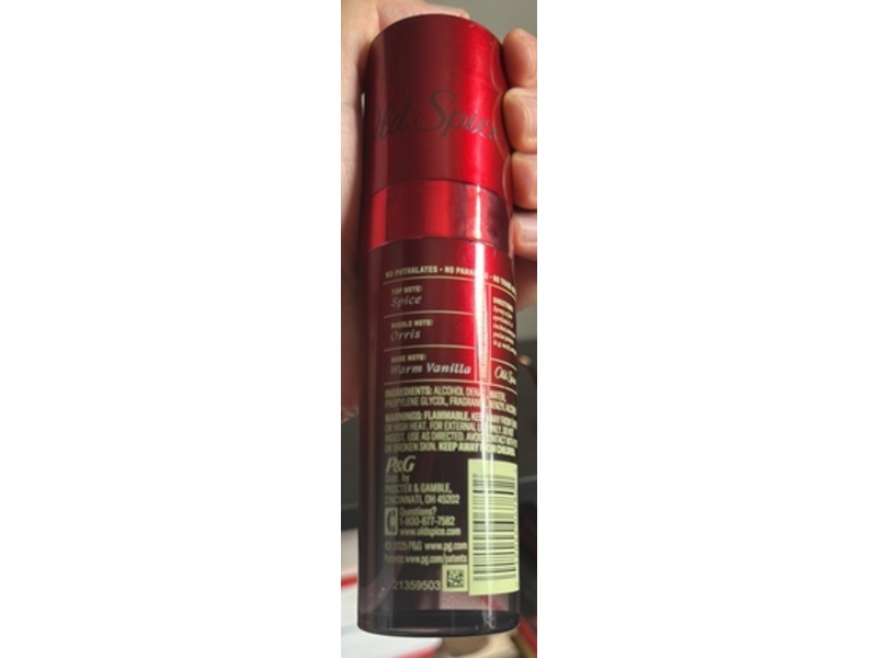 Old Spice Cologne Mist, Cashmere & Vanilla Wood, 3.8 fl oz/112 mL