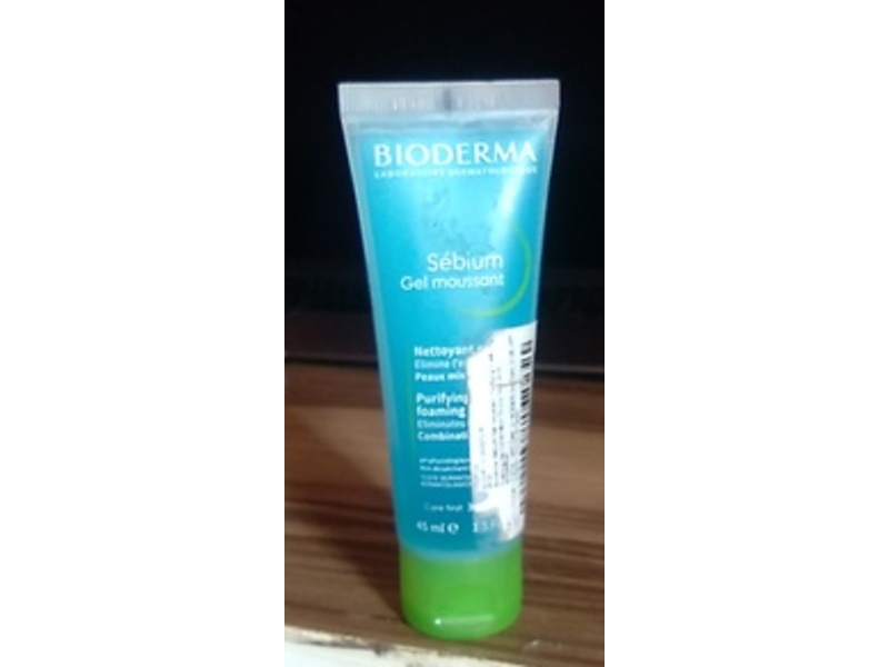 Bioderma Sebium Gel Moussant Cleansing Foaming Gel, 1.5 fl oz/45 mL