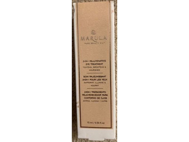 Marula 3-In-1 Rajuvenating Eye Treatment, 0.50 fl oz/15 mL