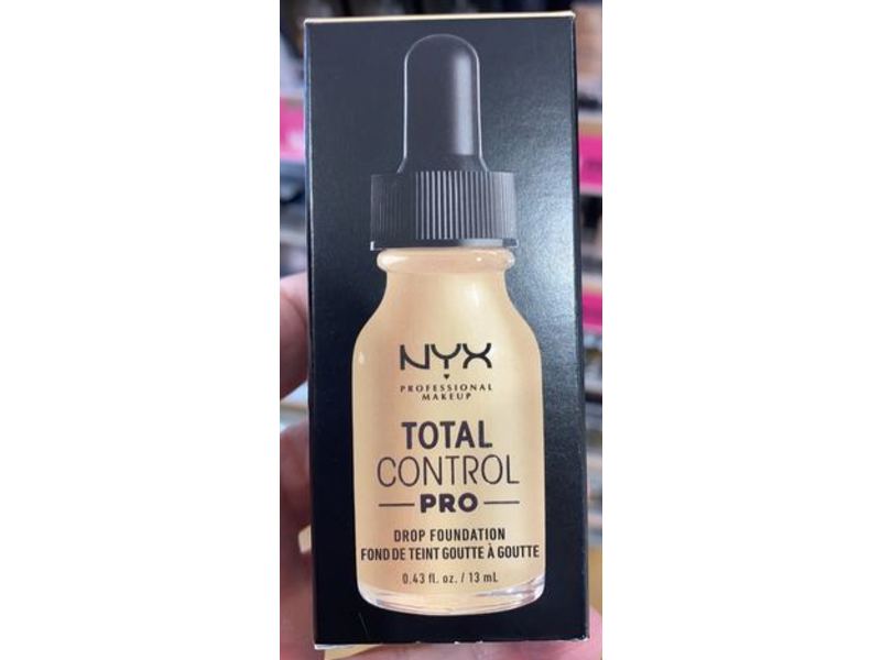 Nyx Professional Makeup Total Control Pro Drop Foundation, Nude, 0.43 fl oz/13 mL