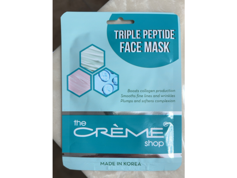 The Crème Shop Triple Peptide Face Mask, 20 g, Pack Of 5