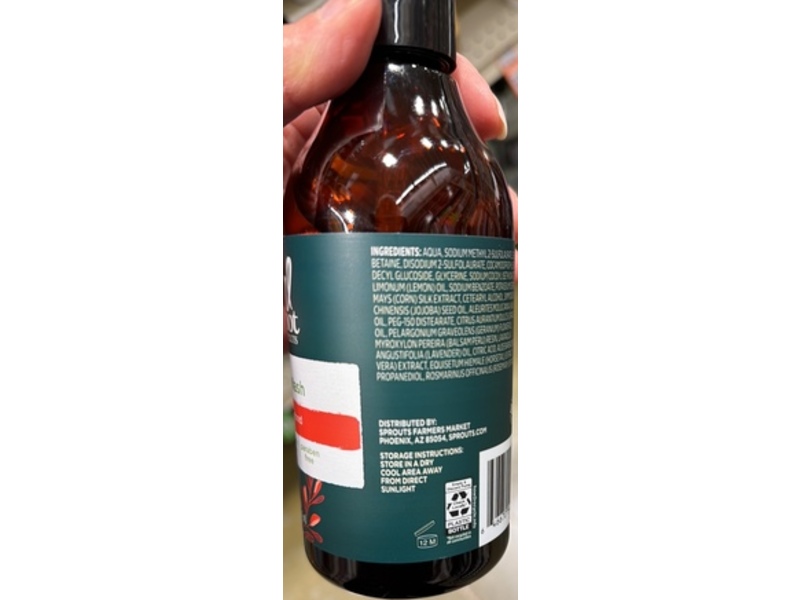 Real Root By Sprouts Moisturizing Hand Wash, Cherry Almond, 12 fl oz/354 mL