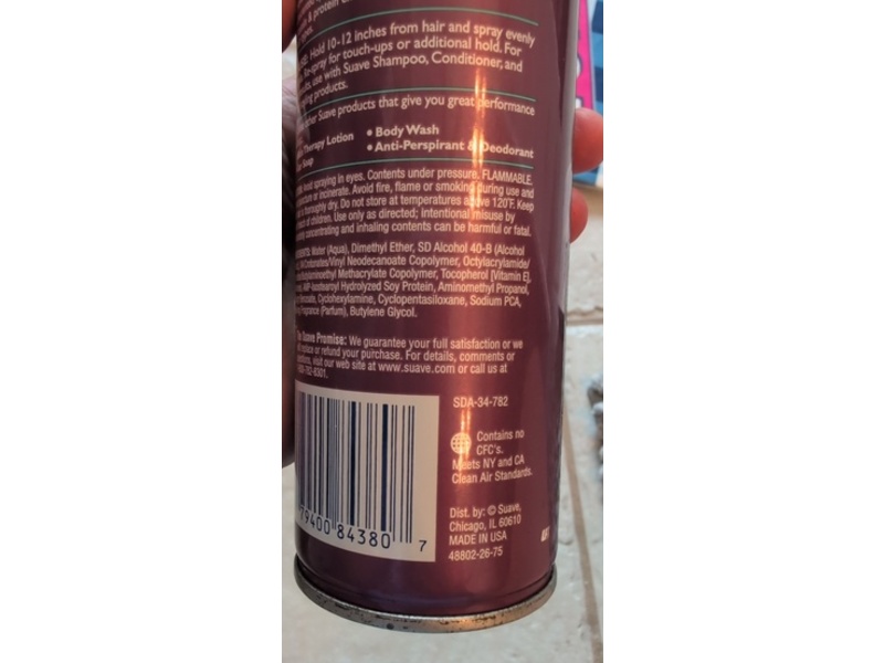 Suave Maximum Hold Hair Spray, 6.5 oz/184 g