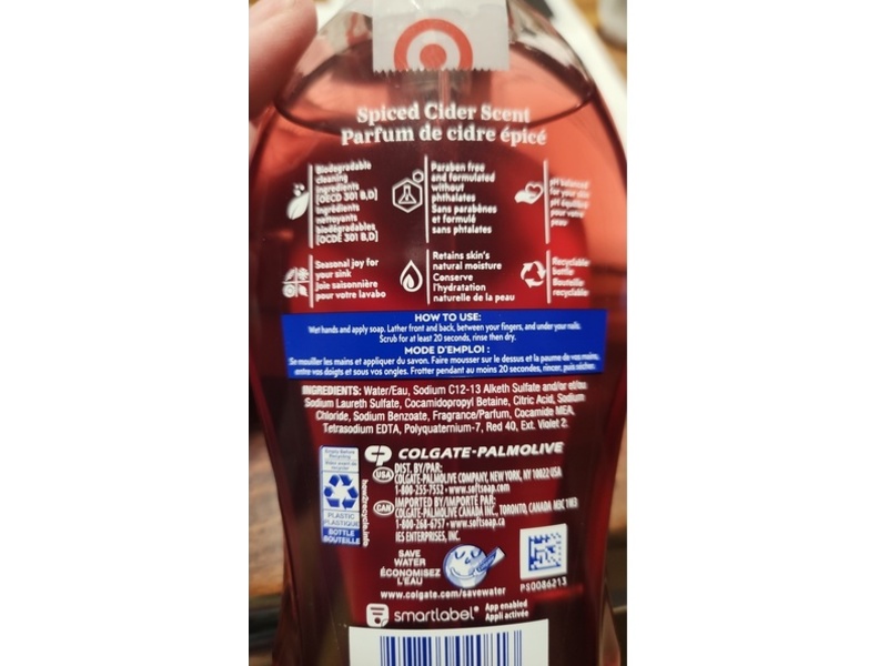 Soft Soap Liquid Hand Soap, Spiced Cider Scent, 11.25 fl oz/332 mL