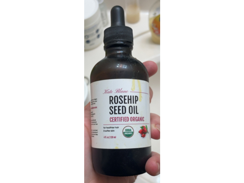 Kate Blanc Certified Organic Rosehip Seed Oil, 4 fl oz/120 mL