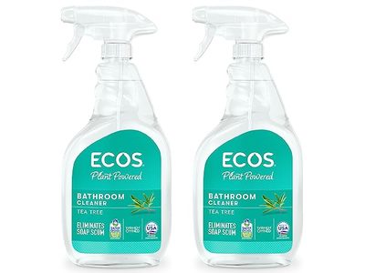 Ecos Bathroom Cleaner, Tea Tree, 22 fl oz/650 mL, Pack Of 2