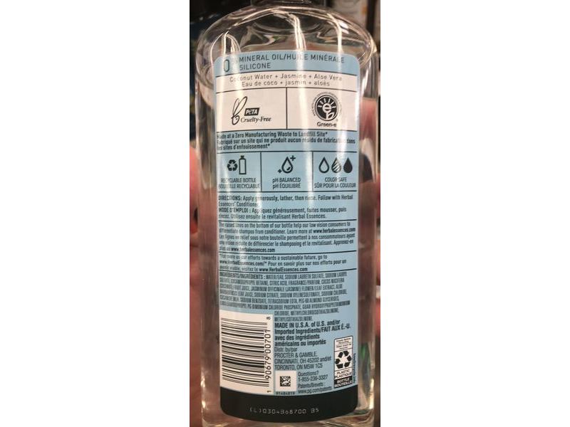 Herbal Essences Hydrate Shampoo, Coconut Water & Jasmine, 13.5 fl oz/400 mL