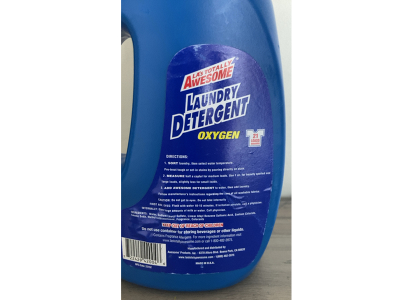 La's Totally Awesome Oxygen Laundry Detergent, 21 Loads, 42 fl oz/1242 mL
