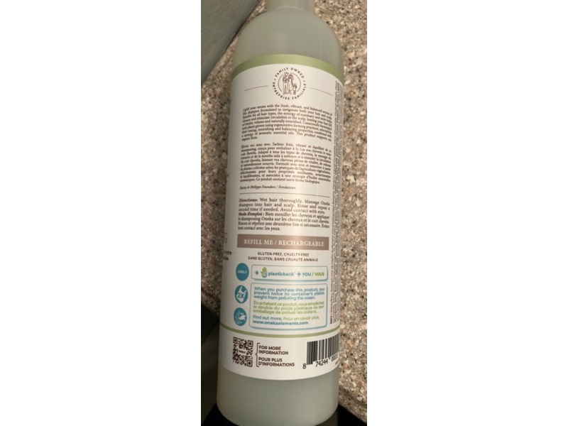 Oneka Shampoo, Rosemary + Mint, 17 fl oz/500 mL