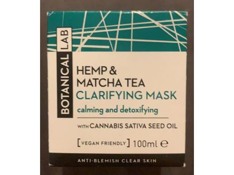 Botanical Lab Clarifying Mask, Hemp & Matcha Tea, 100 mL
