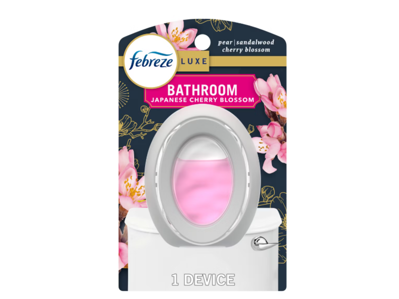 Febreze Luxe Bathroom Air Freshener, Japanese Cherry Blossom, 0.25 fl oz/7.5 mL