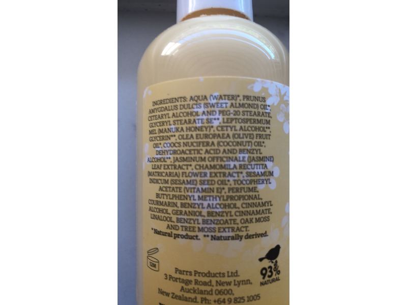 Wild Ferns Manuka Honey Nourishing Body Lotion, 7.77 oz/230 ml