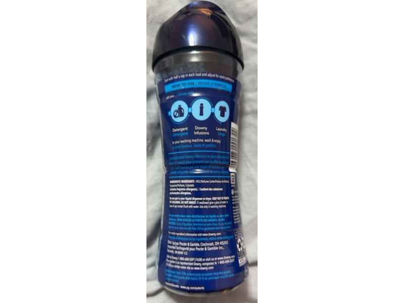 Downy Infusions Balance In-Wash Scent Booster, Crisp Rain & Blue Eucalyptus, 7.8 oz/221 g