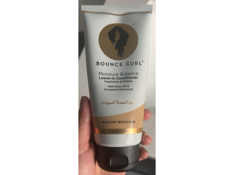 Bounce Curl Moisture Balance Leave - In Conditioner, Rose Oil & Fenugreek Botanicals, 6 fl oz/177 mL