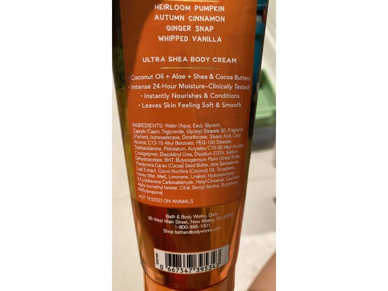 Bath & Body Works Ultra Shea Body Cream, Sweet Cinnamon Pumpkin, 8 oz/226 g