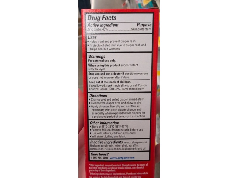 Boudreaux's Butt Paste Diaper Rash Ointment, 2 oz/57 g