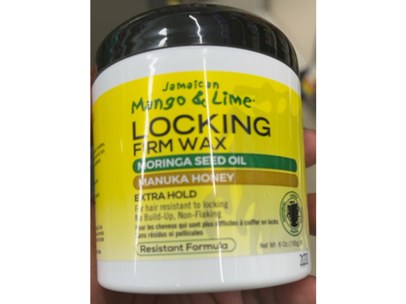 Jamaican Mango & Lime Locking Firm Wax, Moringa Seed Oil & Manuka Honey, 6 oz/156 g