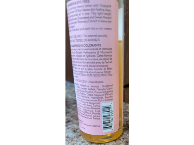 Vitabath Cleansing & Foaming Shower Oil, Pomegranate Bellini Blush, 8 fl oz/236 mL