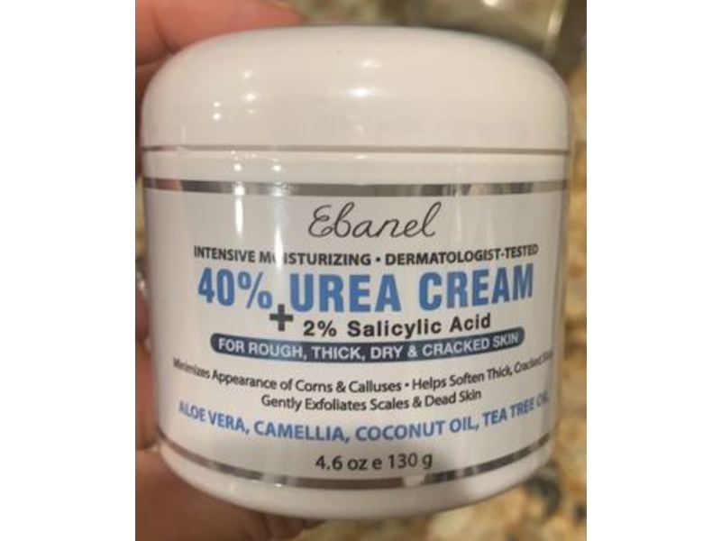 Ebanel Intensive Moisturizing 40% Urea Cream + 2% Salicylic Acid, 4.6 oz/130 g