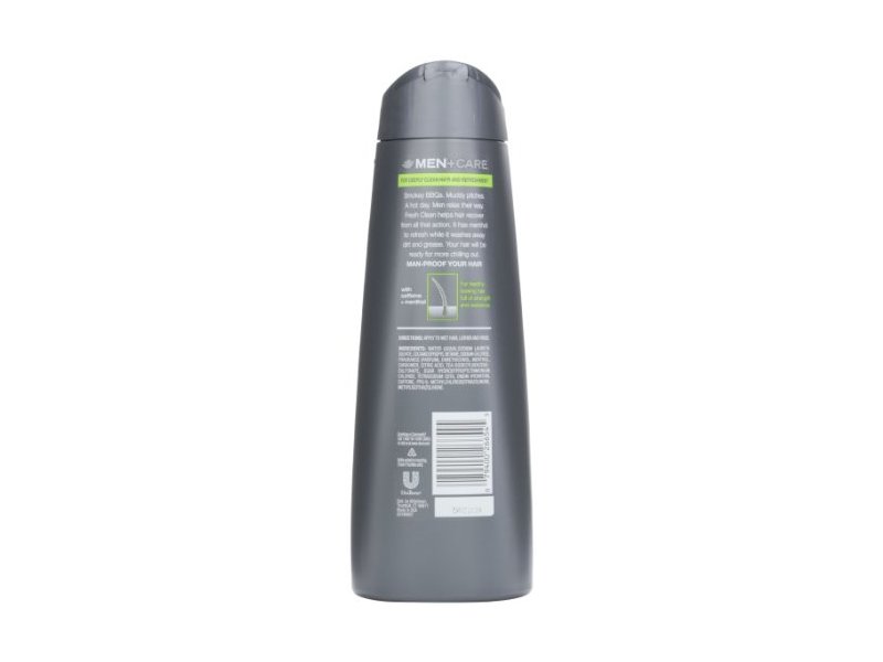 Dove Men+Care Fortifying Shampoo + Conditioner, Fresh Clean, Caffeine + Menthol, 12 fl oz/355 mL