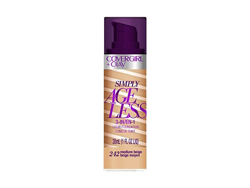CoverGirl + Olay Simply Ageless 3-In-1 Foundation, Medium Beige,1 fl oz