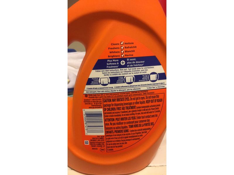 Tide Plus Downy Laundry Detergent, April Fresh, 59 Loads, 92 fl oz/2.72 L