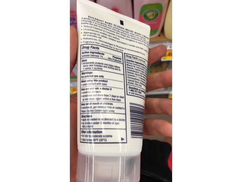 Eucerin Baby Eczema Relief Body Creme, 5 oz/14 g