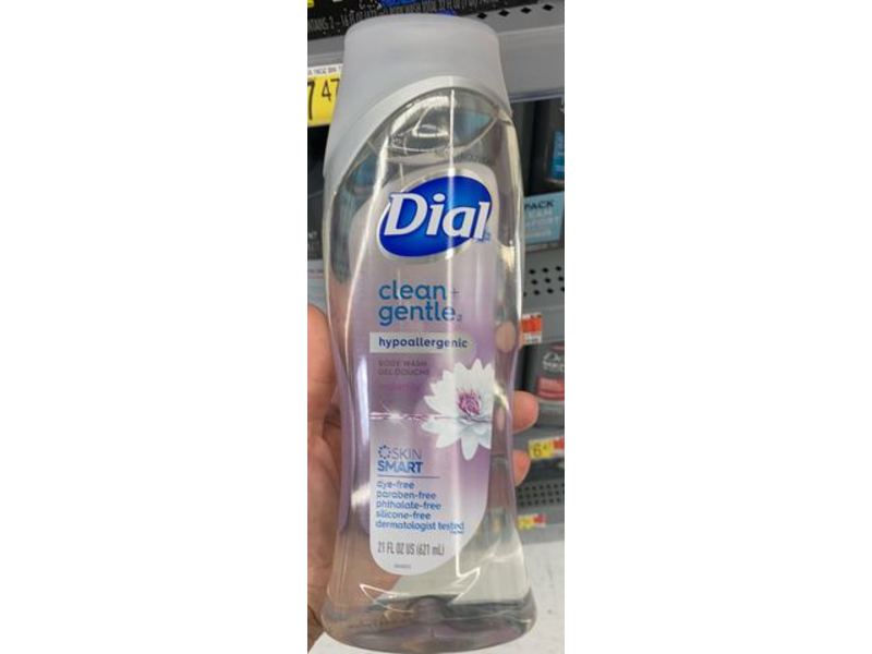 Dial Clean + Gentle Body Wash, Waterlily, 21 fl oz/621 mL