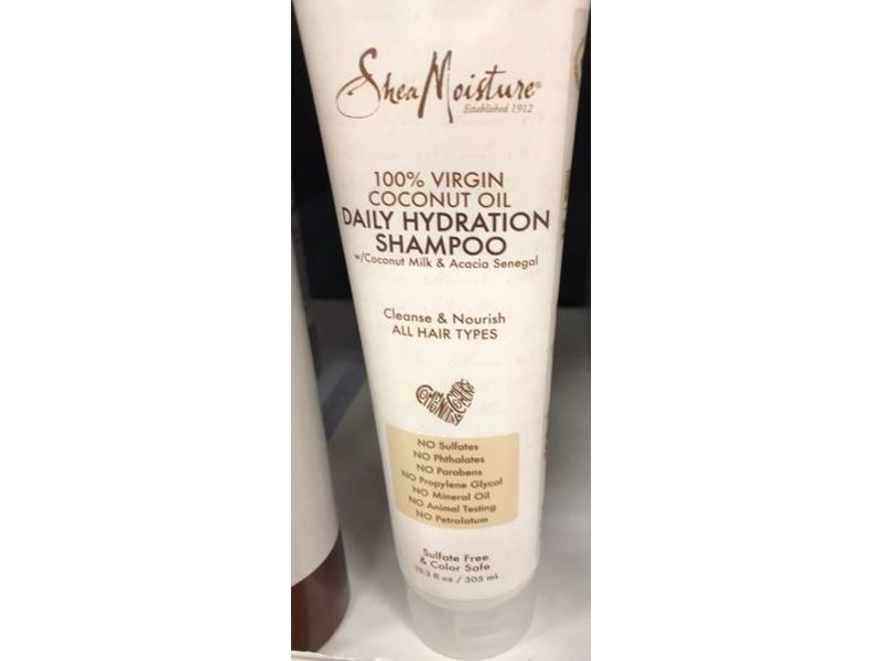 SheaMoisture Daily Hydration Shampoo, Virgin Coconut Oil, 10.3 fl oz/305 mL