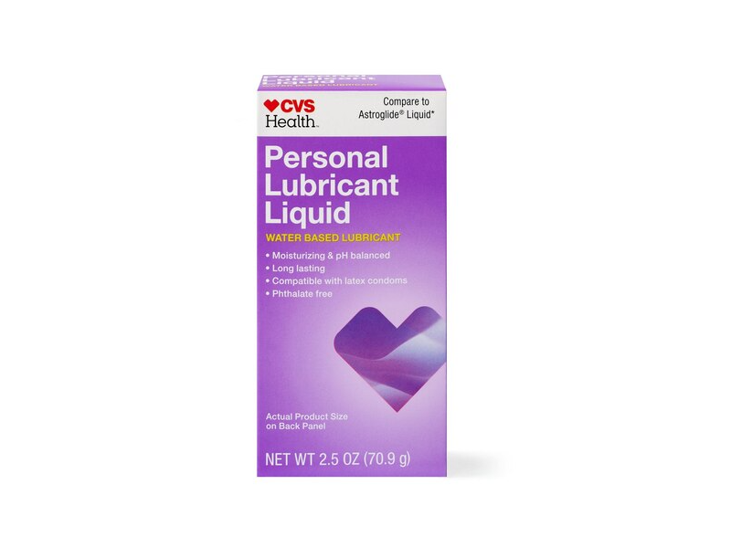 CVS Health Personal Lubricant Liquid, 2.5 oz/70.9 g.
