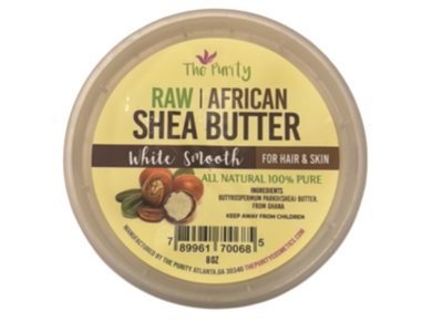 The Purity Raw African Shea Butter, White Smooth, 8 oz