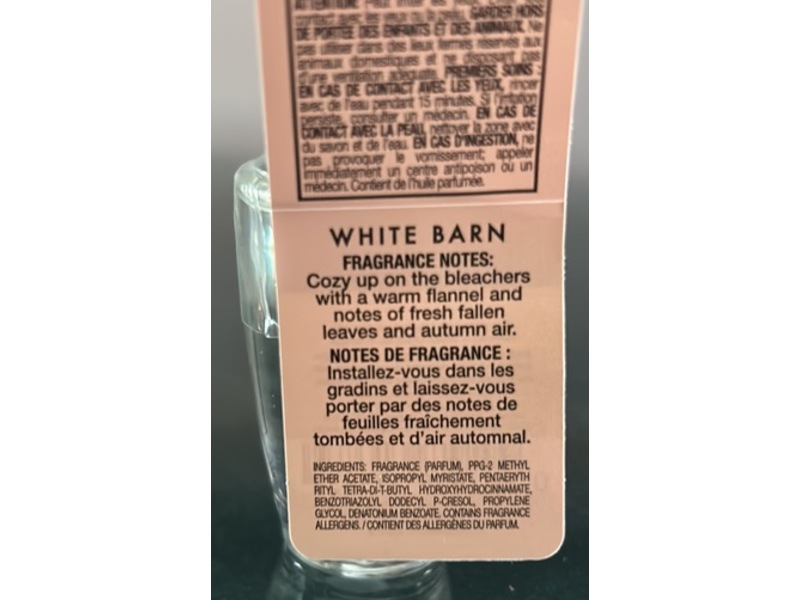 White Barn Wallflowers Football Season Fragrance Refill, Warm + Woodsy, 0.8 fl oz/24 mL, Pack Of 2