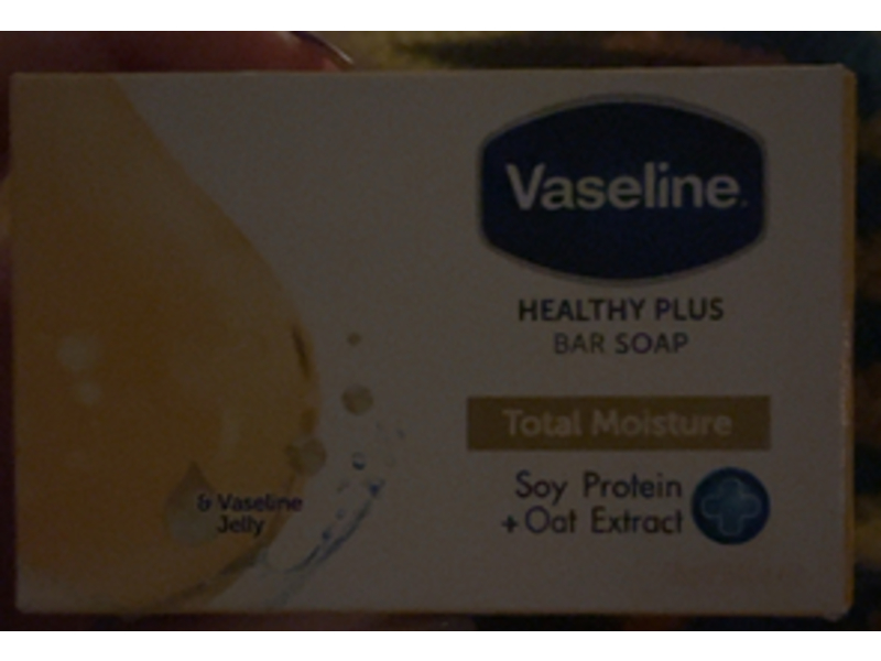 Vaseline Healthy Plus Bar Soap, Total Moisture, 2.64 oz/75 g