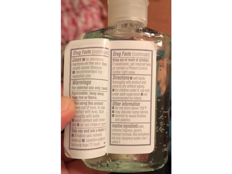 Equate Moisturizing Hand Sanitizer, Aloe, 3 fl oz/89 mL