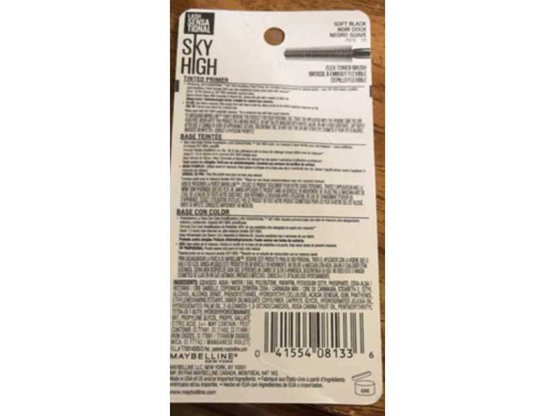 Maybelline Lash Sensational Sky High Mascara, Soft Black, 0.26 fl oz