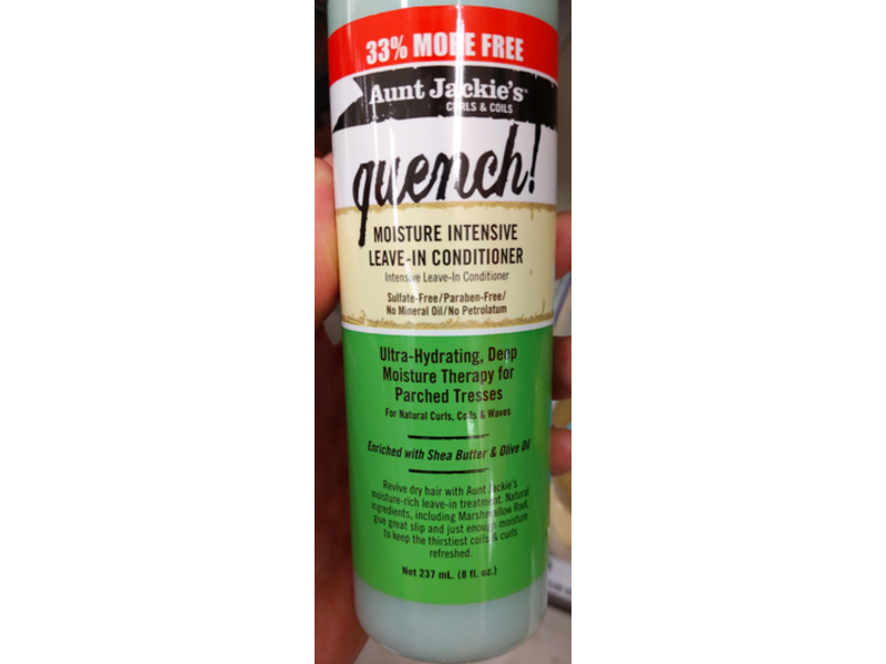 Aunt Jackie's Quench Leave-In Conditioner, 8 fl oz