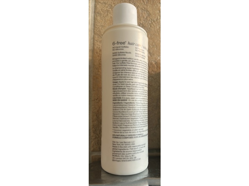 Briogeo Don't Despair,Repair Super Moisture Shampoo, Vanilla Cake, 8 fl oz/236 mL