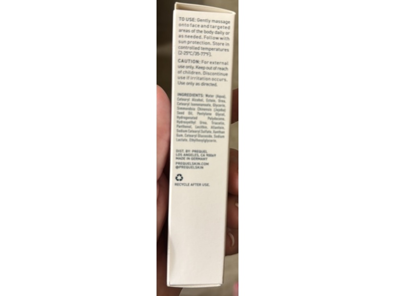 Prequel Reactive Symptomatic Skin Solutions 5% Ectoin Cream, 1 fl oz/30 mL
