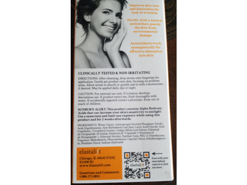 Elastalift Vitamin C Anti-Aging Face Serum, 1.75 fl oz/52 mL