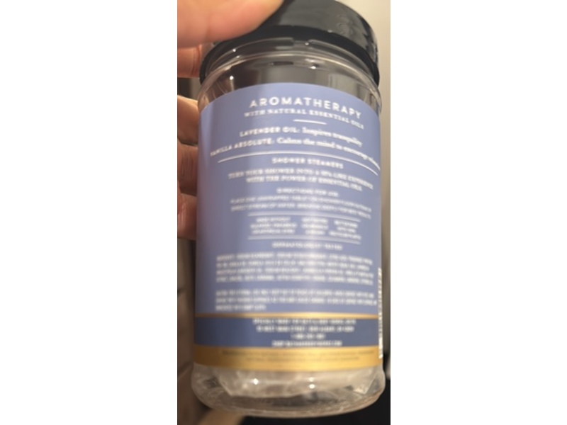 Bath & Body Works Aromatherapy Shower Steamer Tablets, Lavender + Vanilla, 4.8 oz/136 g, 6 Count