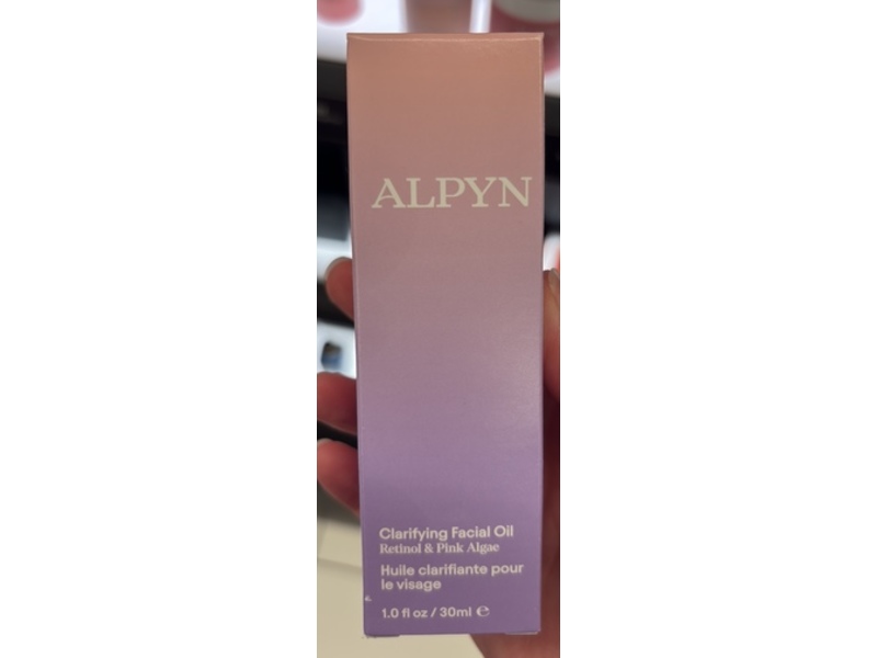 Alpyn Clarifying Facial Oil, Retinol & Pink Algae, 1 fl oz/30 mL