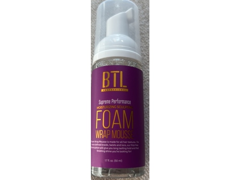 BTL Professional Moisturizing Sculpting Foam Wrap Mousse, 1.7 fl oz/50 mL