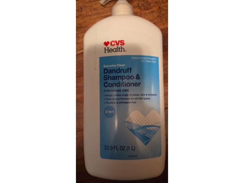 Cvs Health Everyday Clean Dandruff Shampoo & Conditioner, 33.9 fl oz/1 L